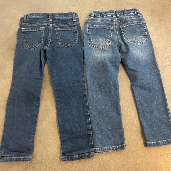 Cat & Jack denim jeans girls 4T straight skinny leg bundle pants - Picture 5 of 6